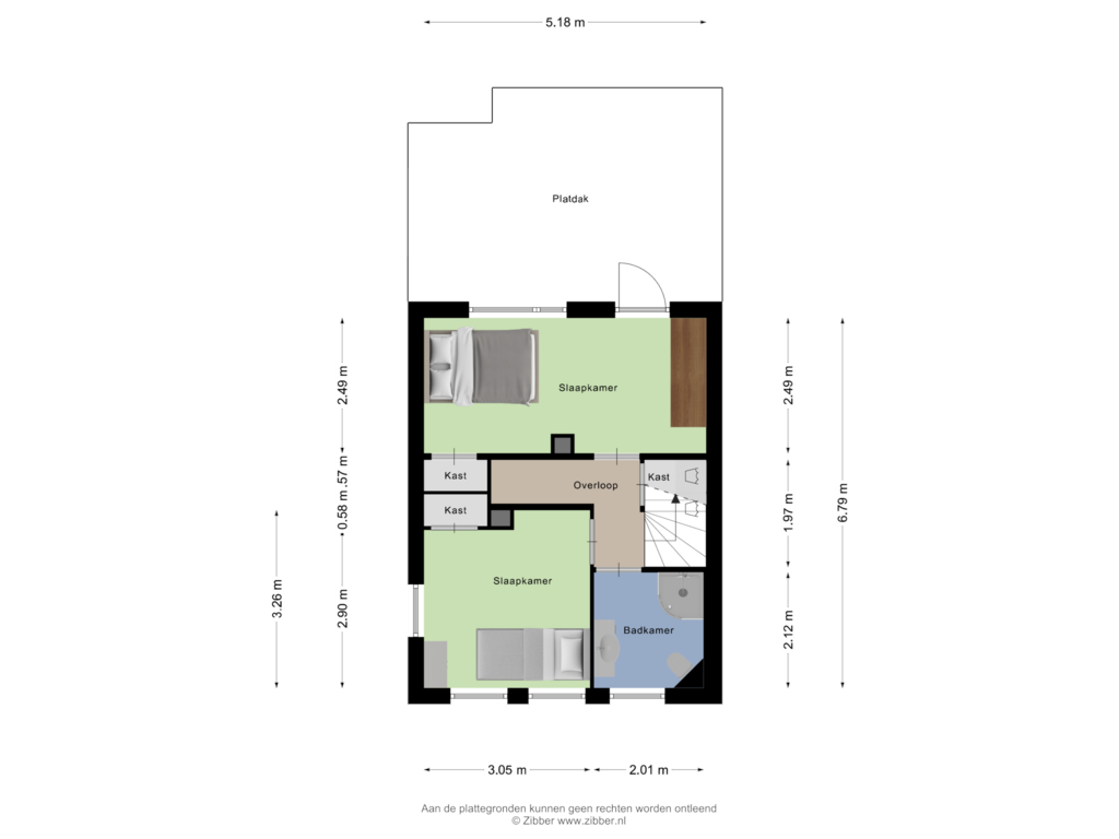 Bekijk plattegrond van Eerste Verdieping van Lipperkerkstraat 410