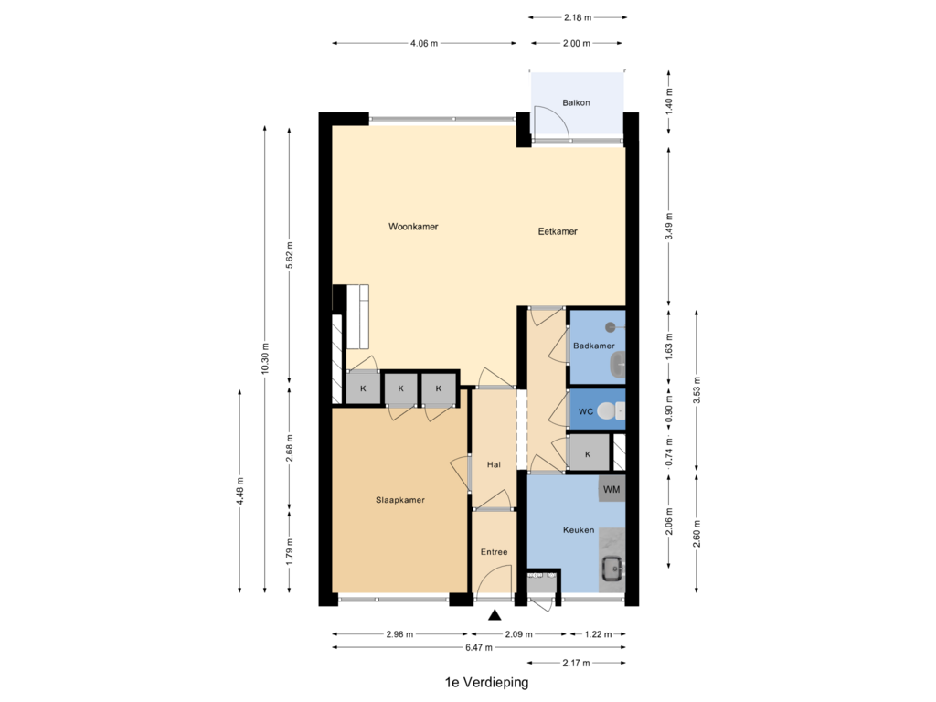 Bekijk plattegrond van Appartement van Van Foreestweg 44