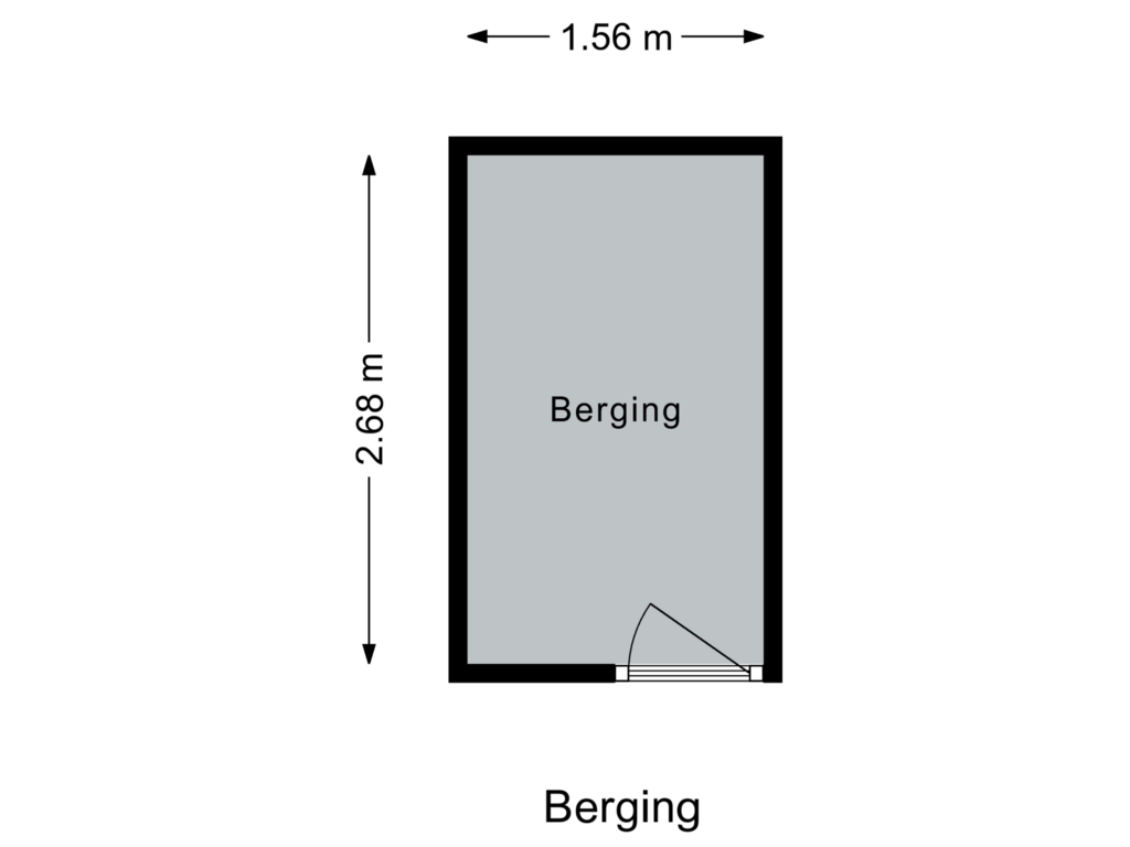 Bekijk plattegrond van Berging van Van Foreestweg 44