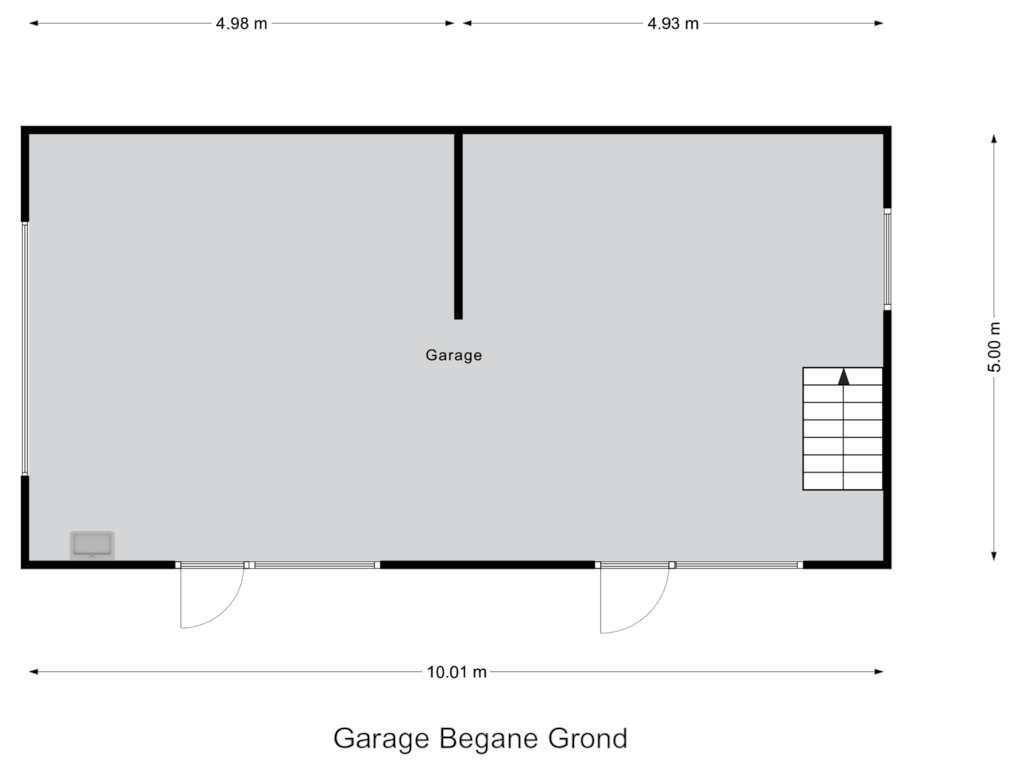 Bekijk plattegrond van Garage Begane Grond van Tusveld 19