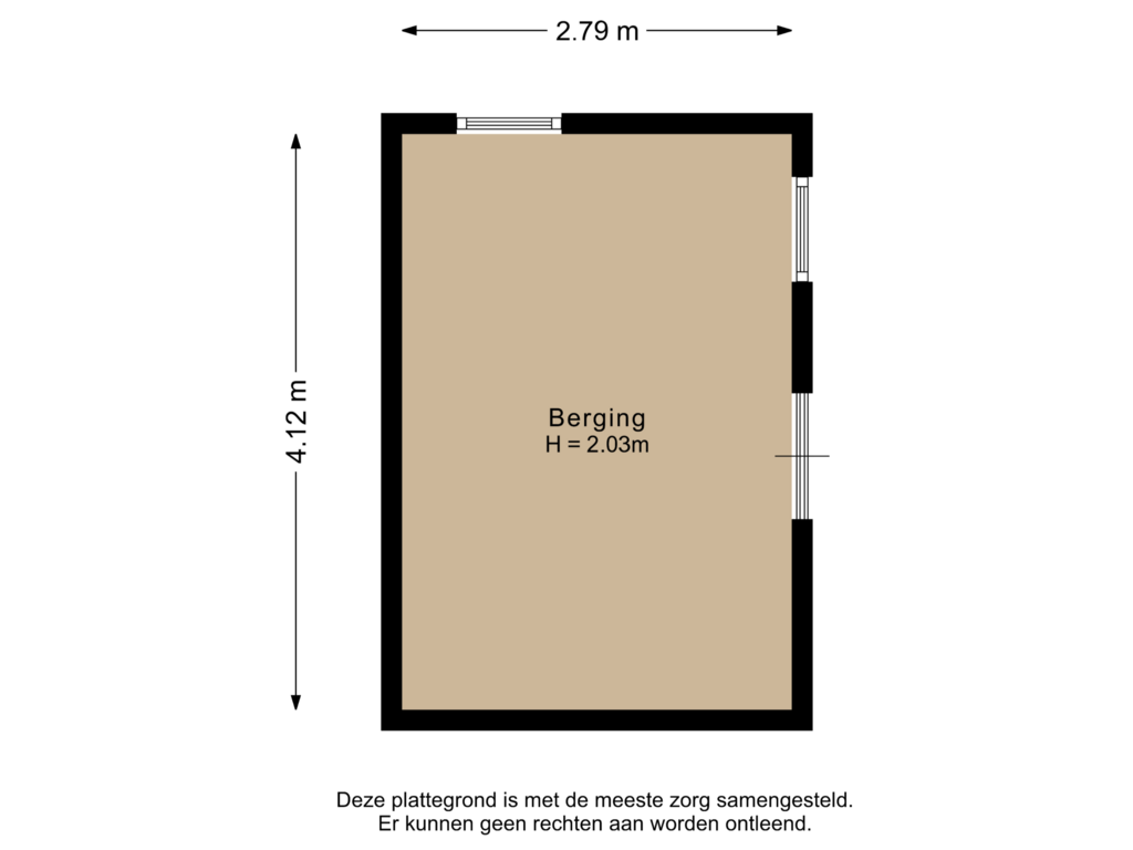 Bekijk plattegrond van Berging van Nienoordlaan 44