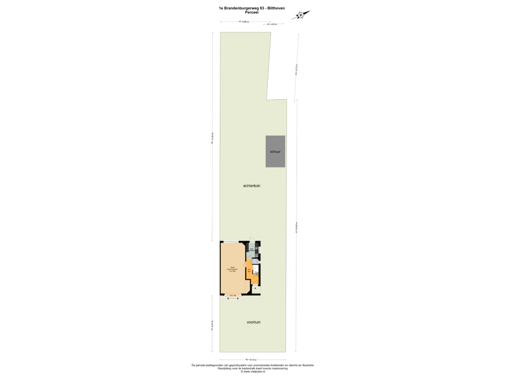 Bekijk plattegrond van PERCEEL van 1e Brandenburgerweg 83