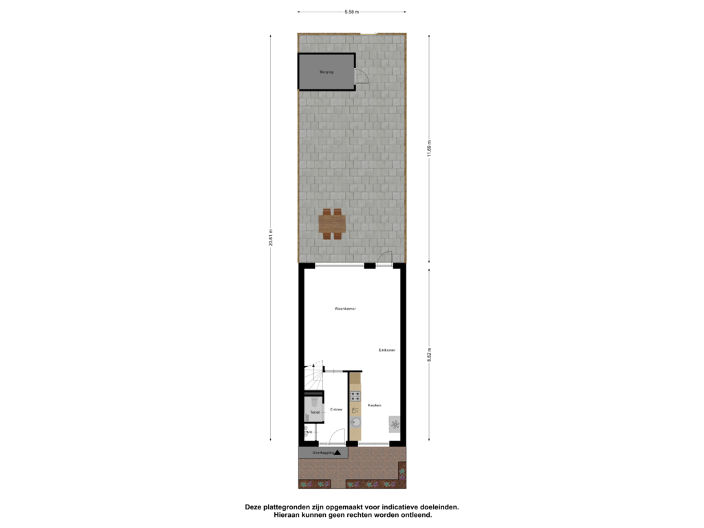 View floorplan of Begane Grond - tuin of Schaduwgras 20