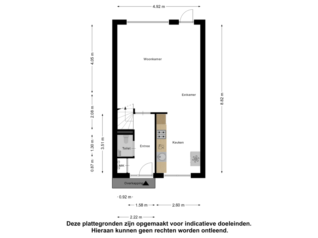 View floorplan of Begane Grond of Schaduwgras 20