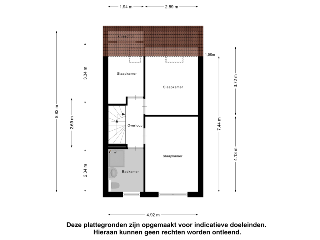 View floorplan of Eerste Verdieping of Schaduwgras 20