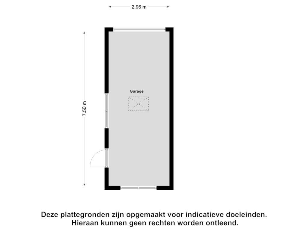 View floorplan of Garage of Schubertlaan 12