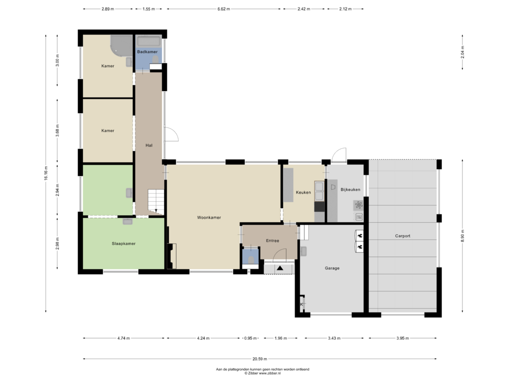 Bekijk plattegrond van Begane grond van Hazenputten 17