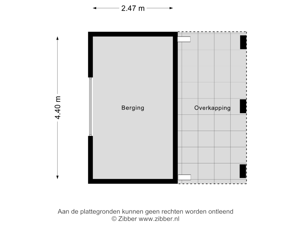 Bekijk plattegrond van Berging van Hazenputten 17