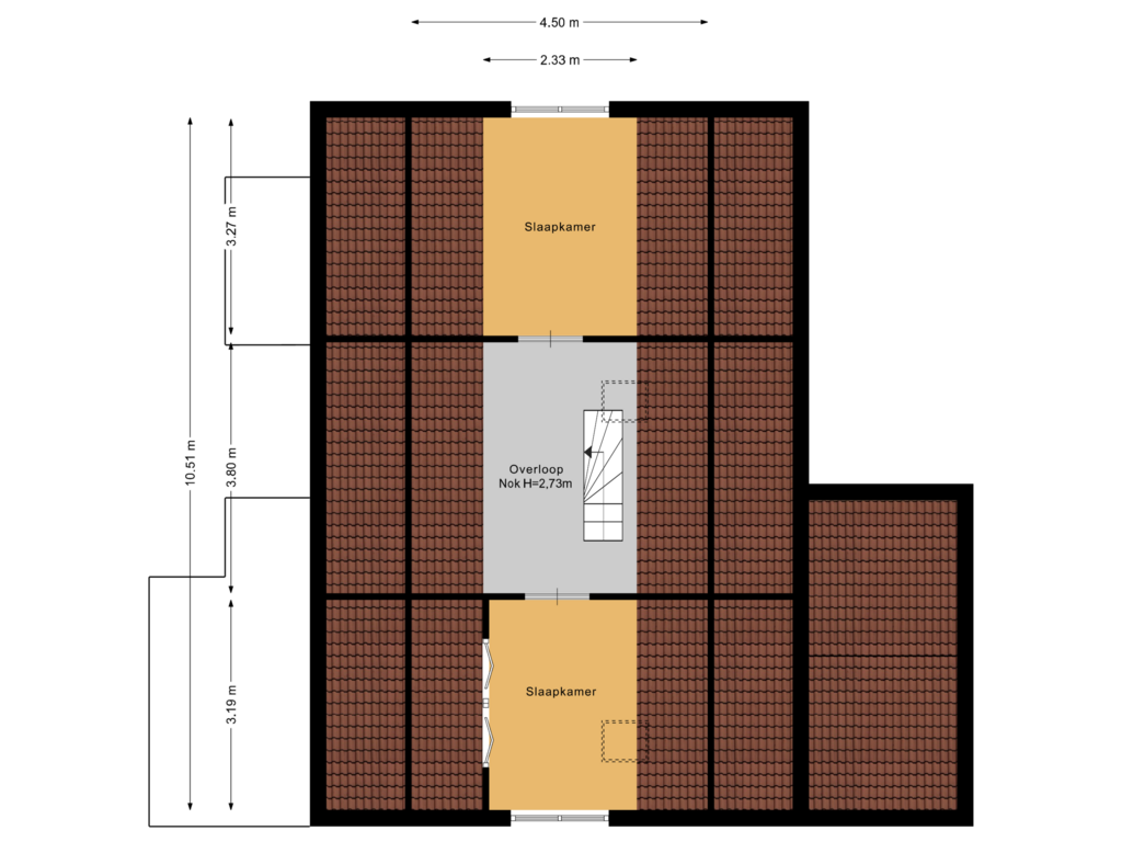 View floorplan of Zolder of Beetslaan 19