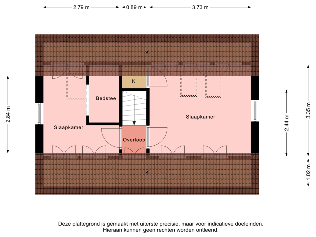 Bekijk plattegrond van 1e Verdieping van Dorpsstraat 792