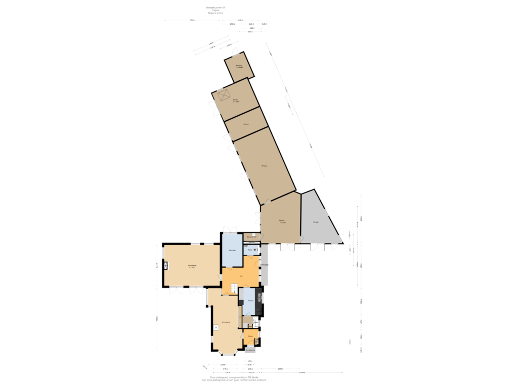 Bekijk plattegrond van Begane grond van Wedzebuorren 51