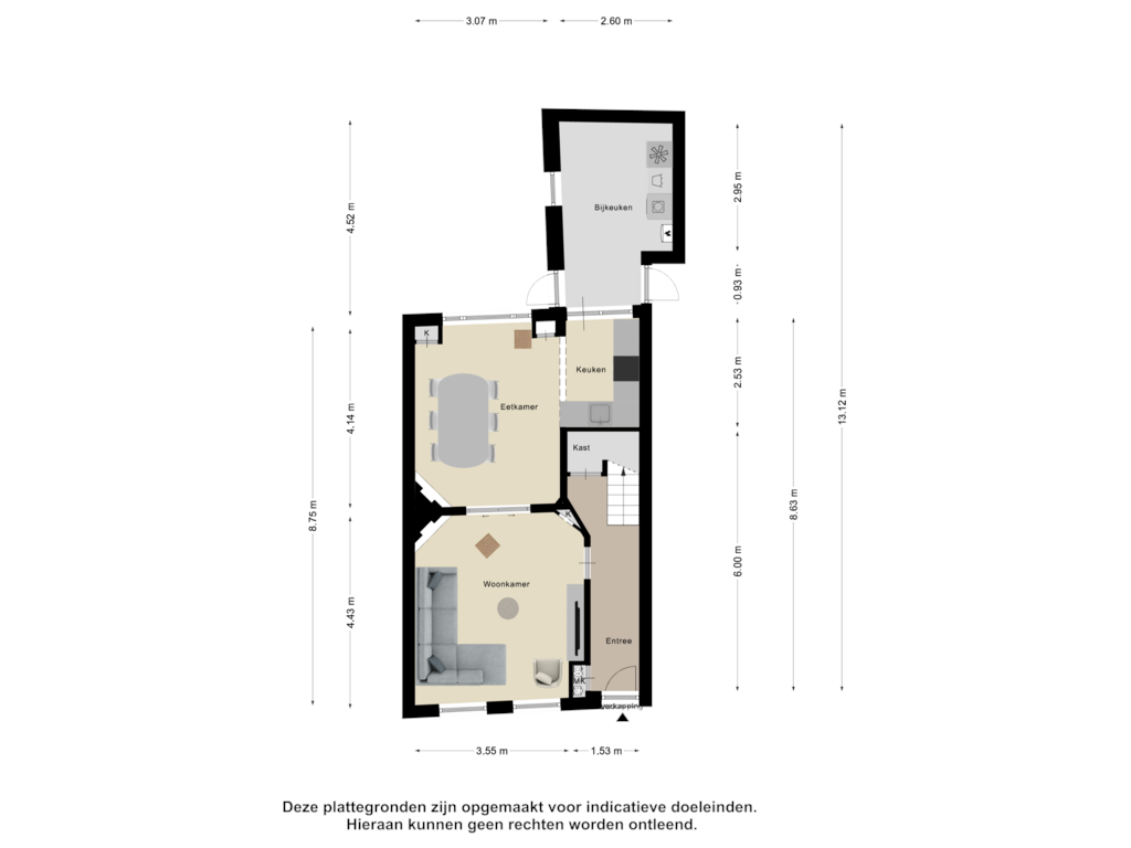 Bekijk plattegrond van Begane Grond van Saskiastraat 2