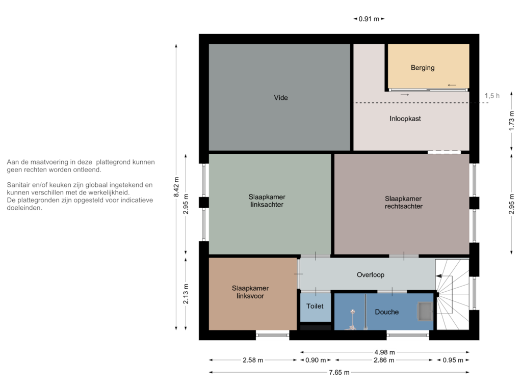 Bekijk plattegrond van Eerste verdieping van Marijkelaan 33