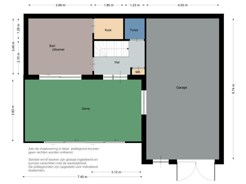 Bekijk plattegrond van Gastenverblijf van Marijkelaan 33