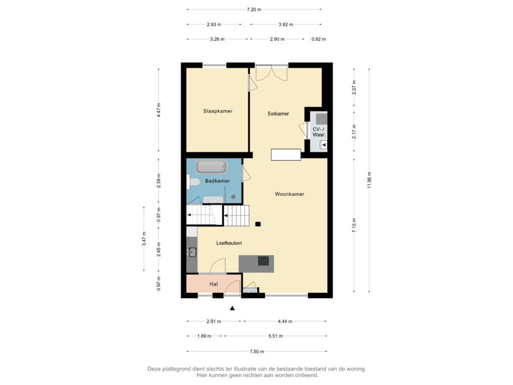 View floorplan of Begane Grond of Leeuwerikstraat 35