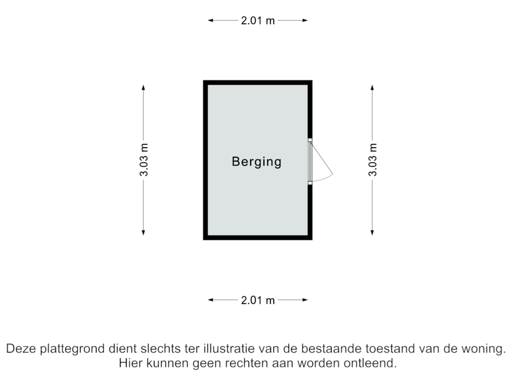 View floorplan of Berging of Leeuwerikstraat 35