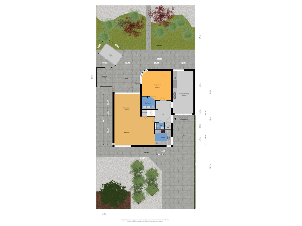 Bekijk plattegrond van Situatie van Hoog Buurloseweg 22-A