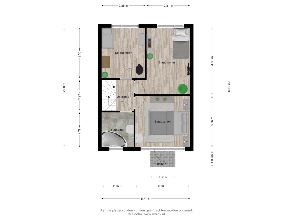 Bekijk plattegrond van Verdieping 1 van Catsstraat 8