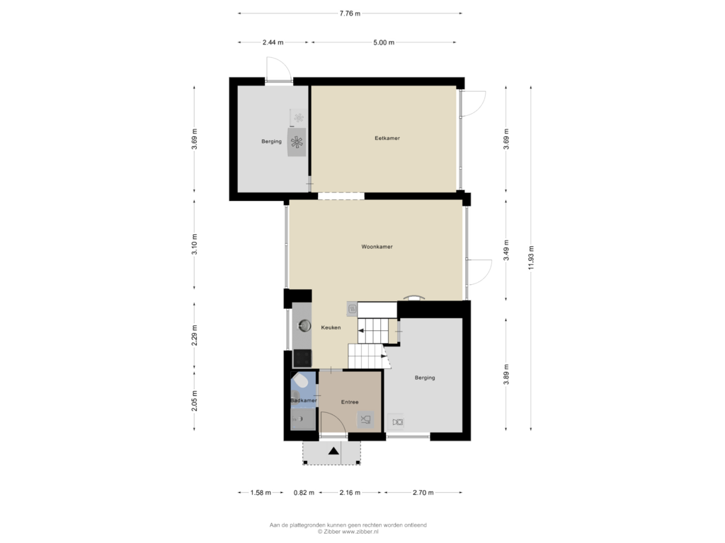 View floorplan of Begane Grond of Luijtenbroek 51