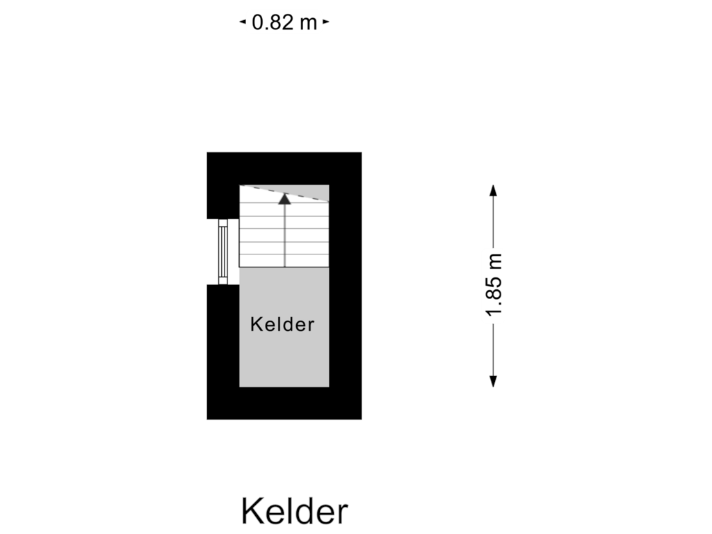 View floorplan of Kelder of Hogezoom 46