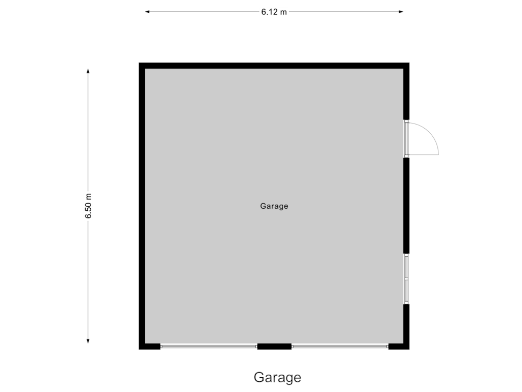 View floorplan of Garage of Hogezoom 46