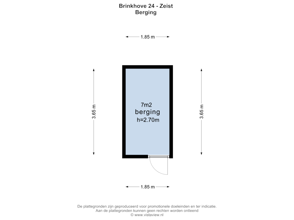 View floorplan of BERGING of Brinkhove 24