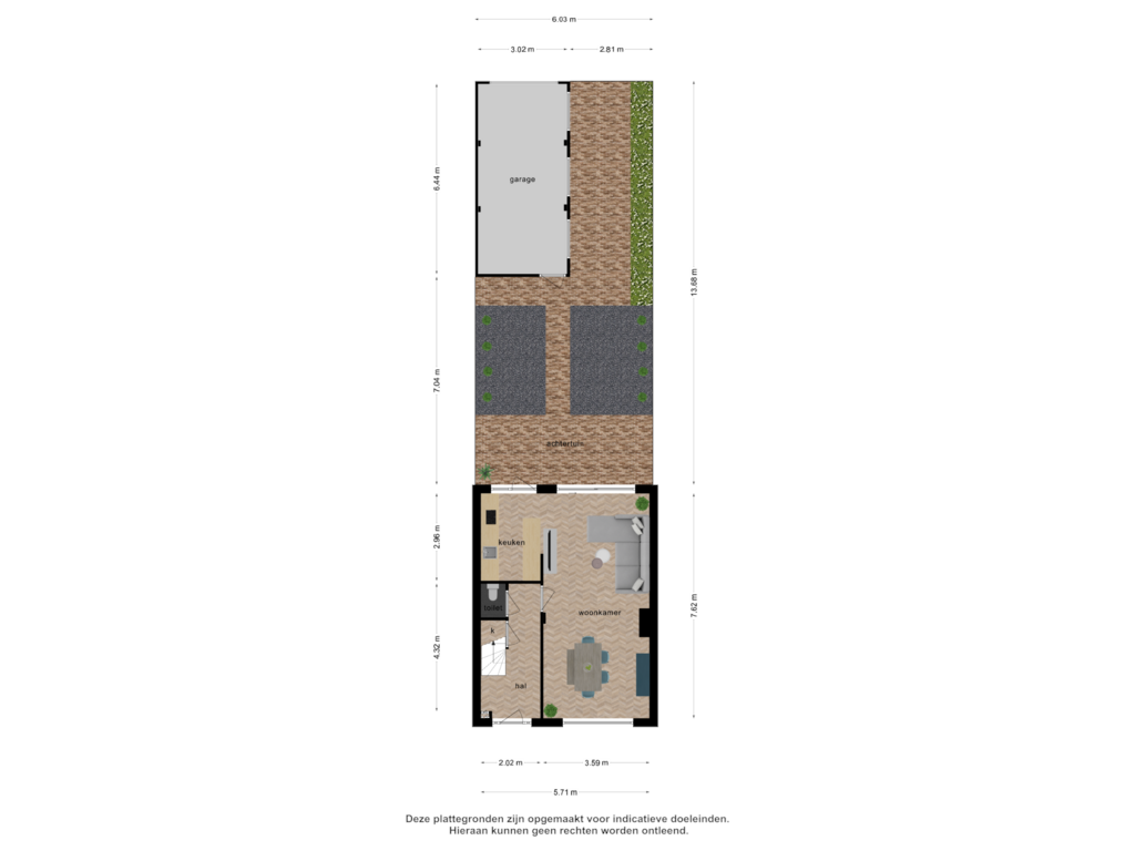 Bekijk plattegrond van overzicht woning van Grazendonkstraat 27