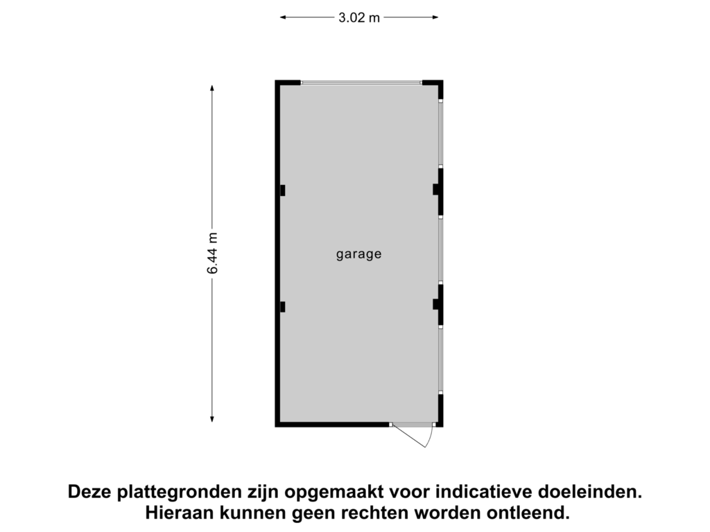 Bekijk plattegrond van garage van Grazendonkstraat 27