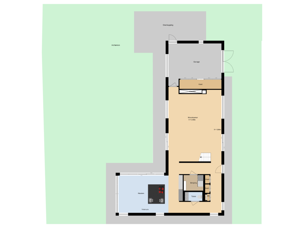 View floorplan of Situatie of Kobalt 2