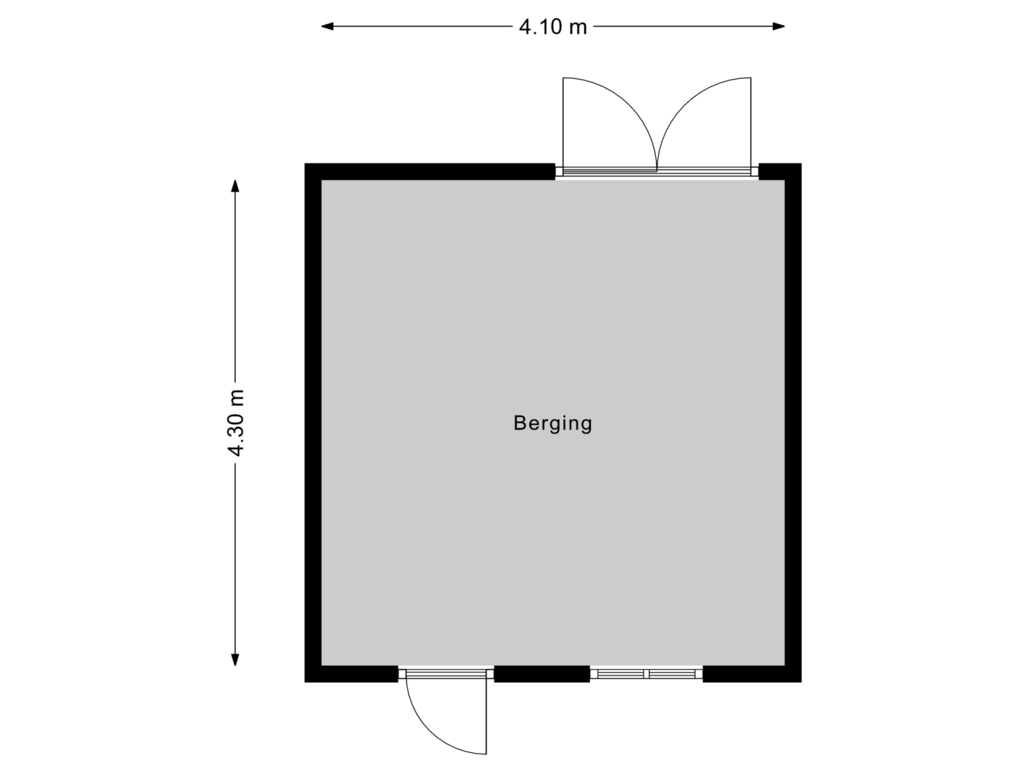 Bekijk plattegrond van Berging van Kruisgang 73