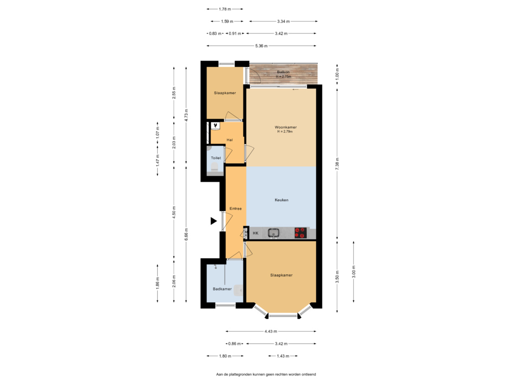 Bekijk plattegrond van Plattegrond van Parallelstraat 48-B