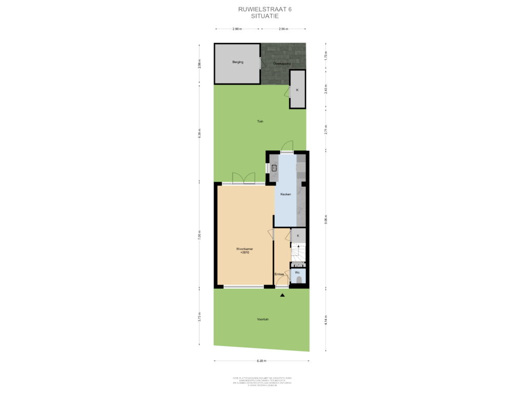 Bekijk plattegrond van Situatie van Ruwielstraat 6