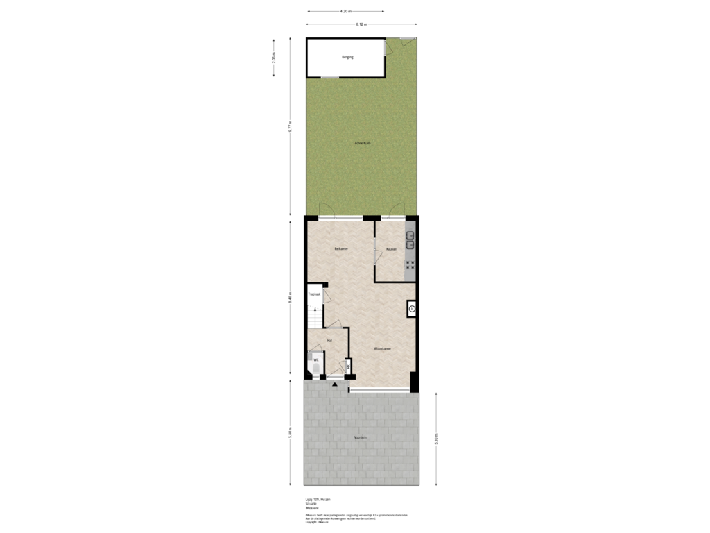 View floorplan of Situatie of Lijzij 109