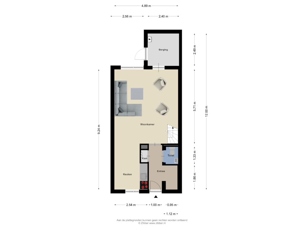 Bekijk plattegrond van Begane Grond van Kapelstraat 39