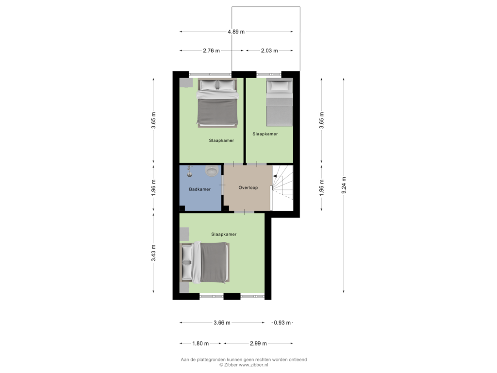 Bekijk plattegrond van Eerste Verdieping van Kapelstraat 39