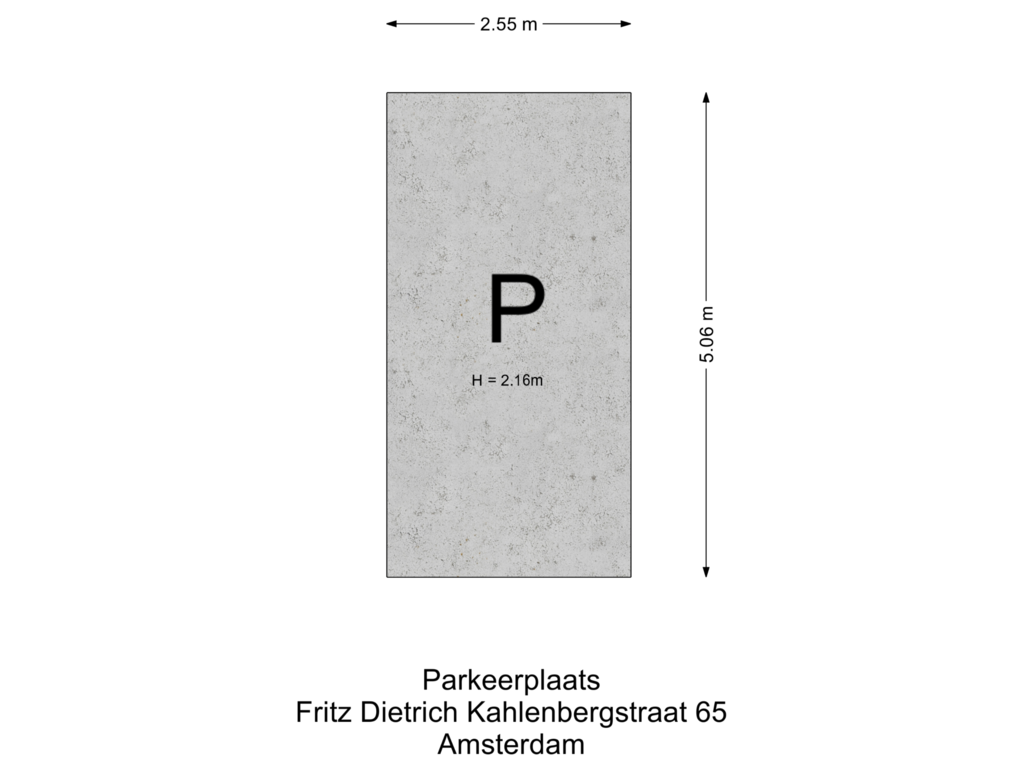 Bekijk plattegrond van Parkeerplaats van Fritz Dietrich Kahlenbergstraat 65