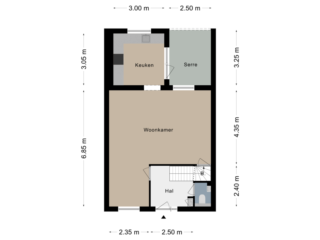 Bekijk plattegrond van Begane grond van Kwikstaartstraat 4