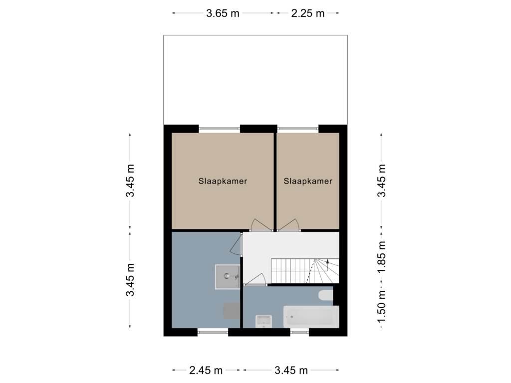 Bekijk plattegrond van Verdieping 1 van Kwikstaartstraat 4