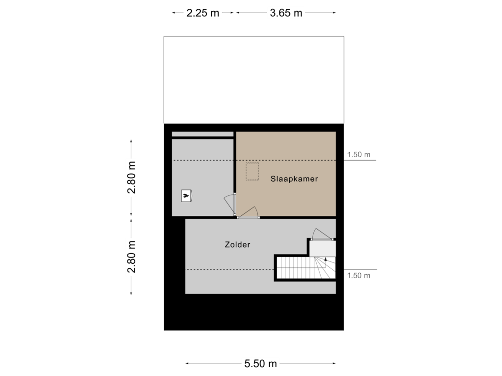 Bekijk plattegrond van Verdieping 2 van Kwikstaartstraat 4