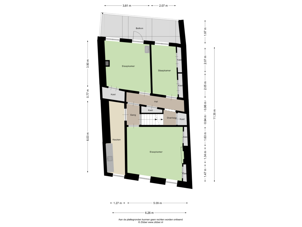 Bekijk plattegrond van Eerste Verdieping van Buiten Nieuwstraat 26