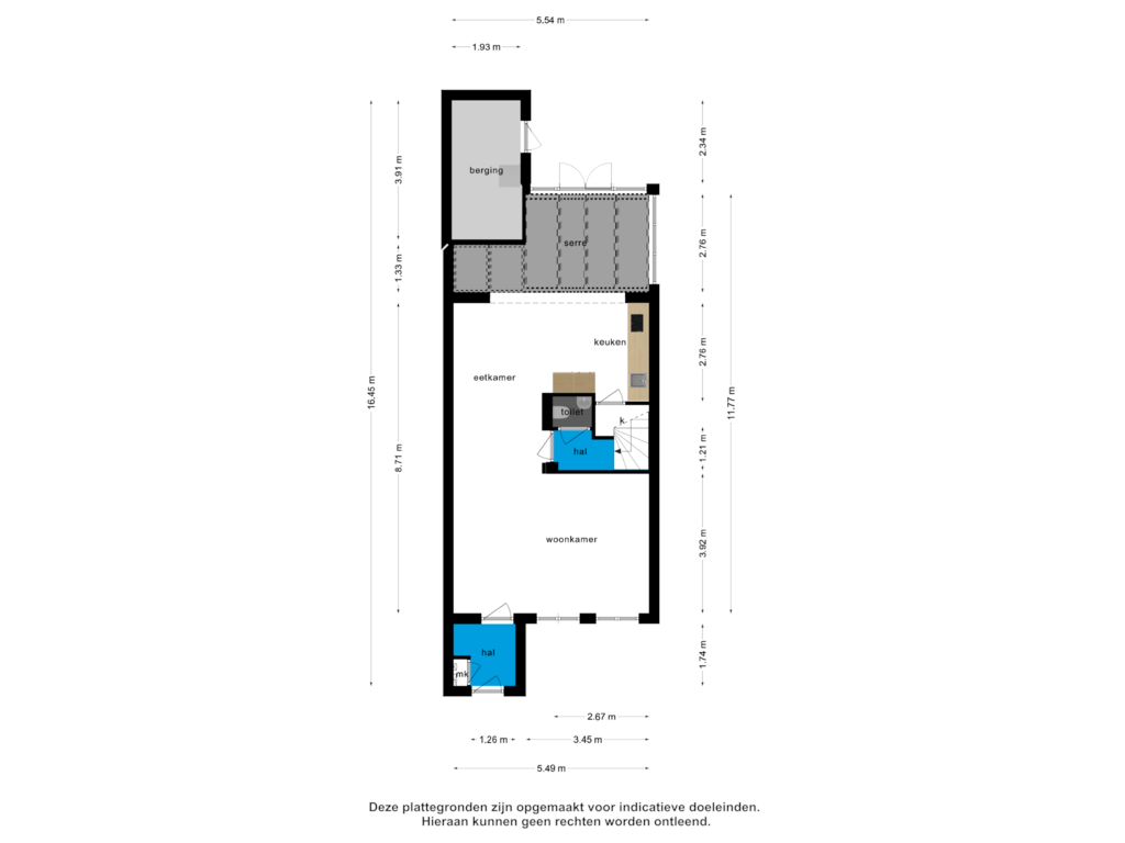 Bekijk plattegrond van Begane grond van Arenberglaan 244