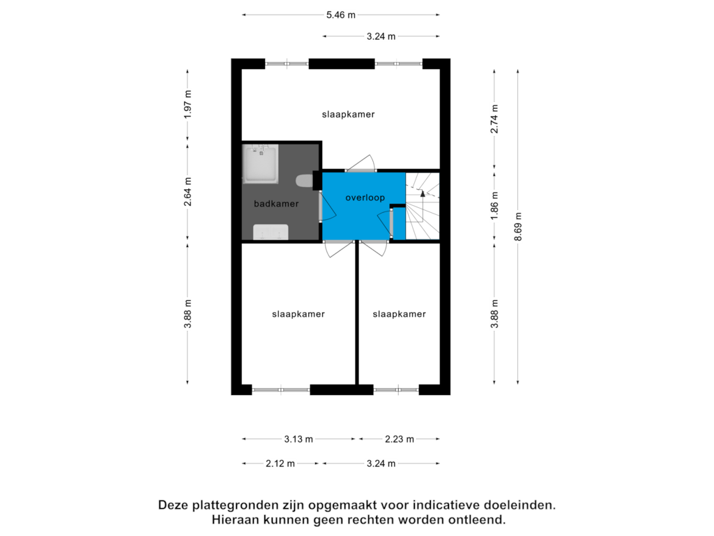 Bekijk plattegrond van 1e verdieping van Arenberglaan 244