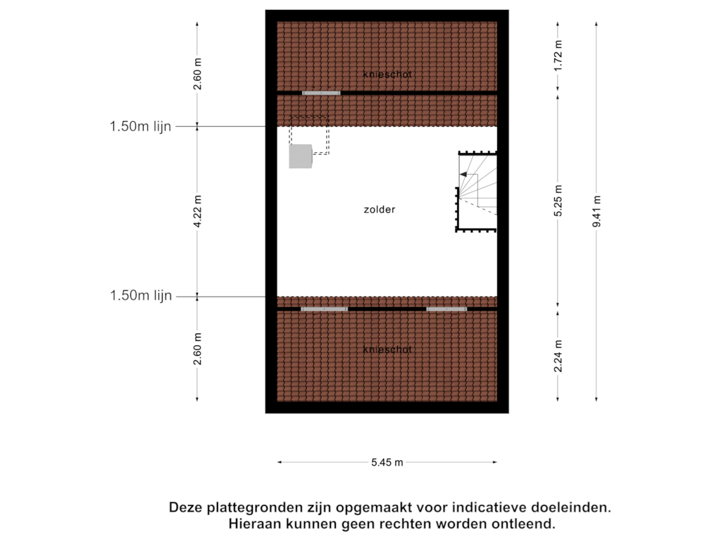 Bekijk plattegrond van 2e verdieping van Arenberglaan 244