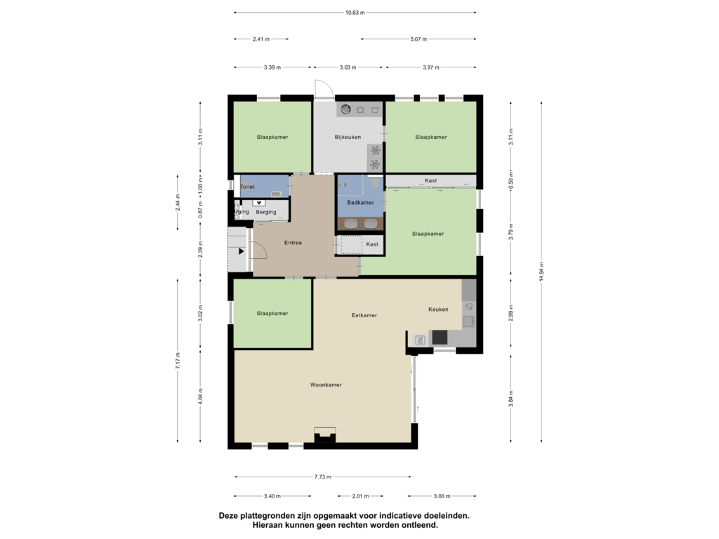 Bekijk plattegrond van Begane Grond van Pioniersweg 16