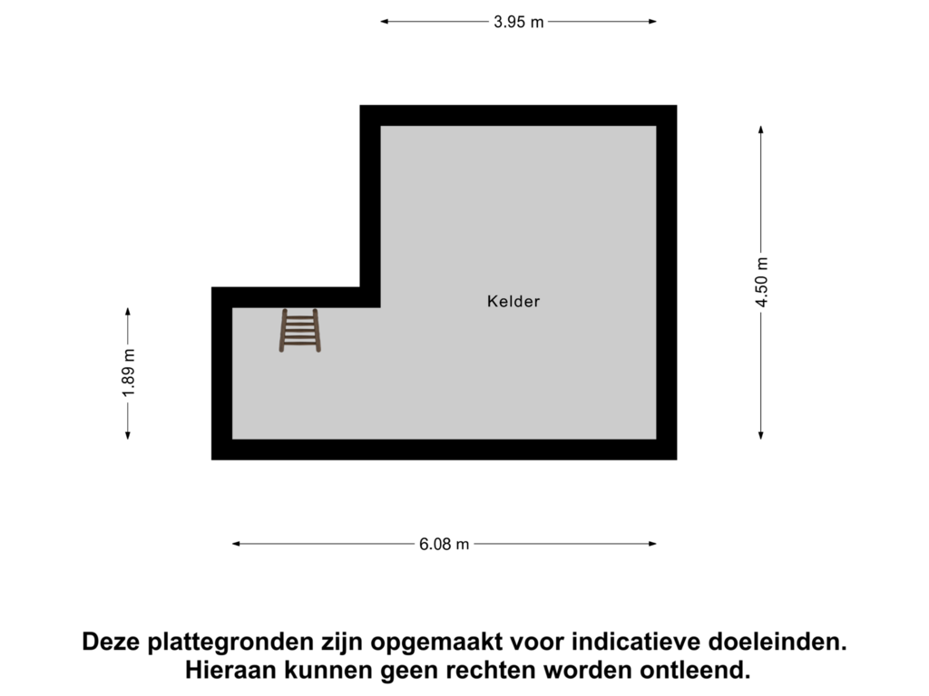 Bekijk plattegrond van Kelder van Pioniersweg 16