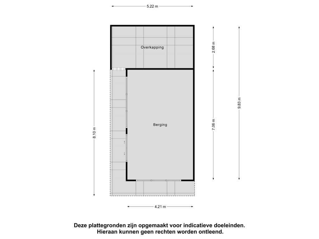 Bekijk plattegrond van Berging van Pioniersweg 16