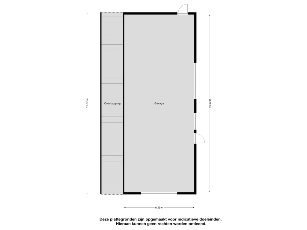 Bekijk plattegrond van Garage van Pioniersweg 16