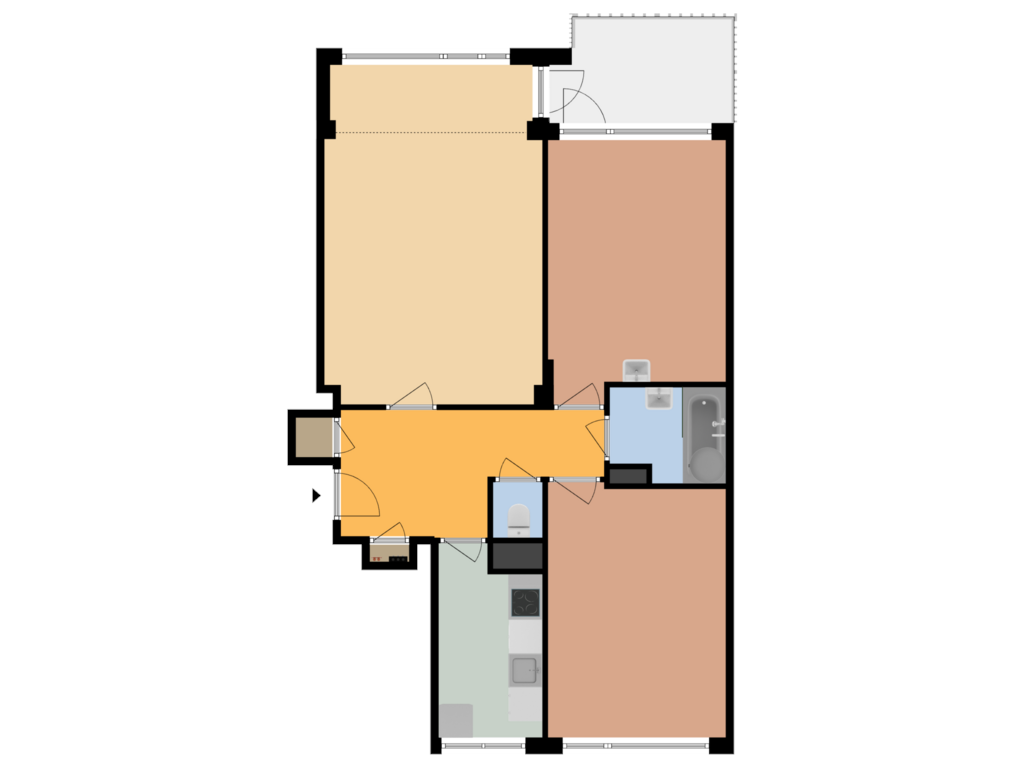 Bekijk plattegrond van VIERDE VERDIEPING van Karel Doormanlaan 47