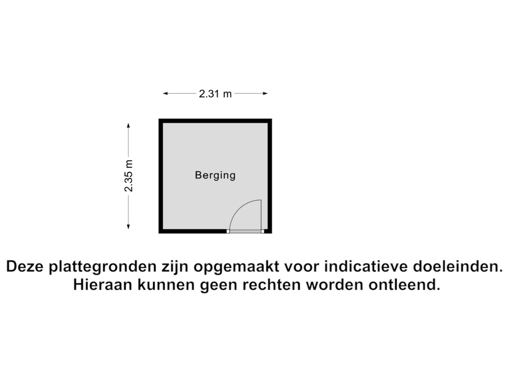 View floorplan of Berging of Herautpad 10