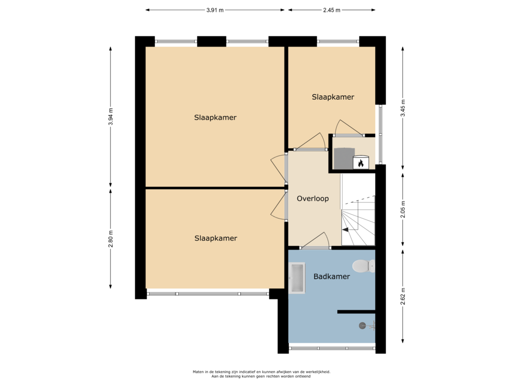 Bekijk plattegrond van Verdieping van Arnelaan 33